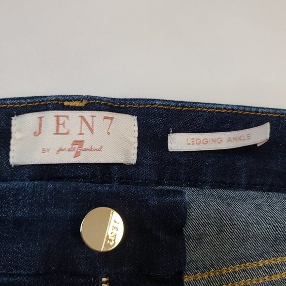 Jen7 7FAM Legging Ankle Blue Jeans 14 - Picture 5 of 7